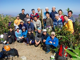 10月会山行　未丈ヶ岳集中