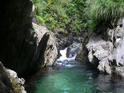 飯豊・胎内川楢ノ木沢堂沢