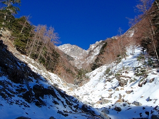 南ア　三峰川岳沢アイスクライミング