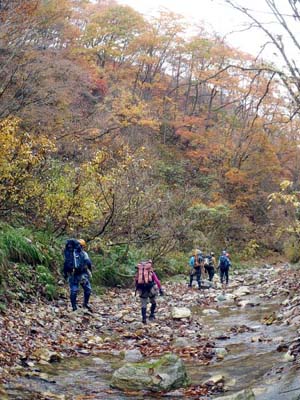 会津・歴史古道「吉尾街道」と周辺の沢