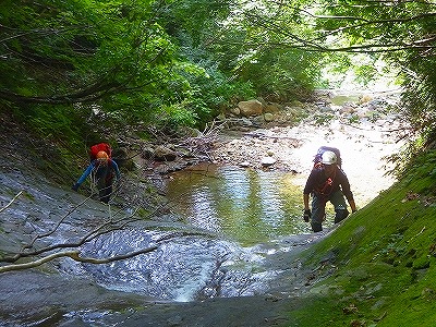 9月会山行Ｆパーティー・霧来沢鞍掛沢