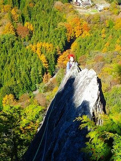 太刀岡山左岩稜