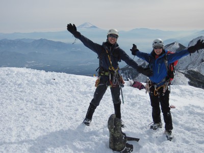 八ヶ岳雪稜シリーズ①　阿弥陀岳南稜